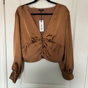 Dynamite Blouse - Cognac SZ. XL